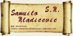 Samuilo Mladićević vizit kartica